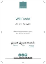 All Will Be Well SAB choral sheet music cover